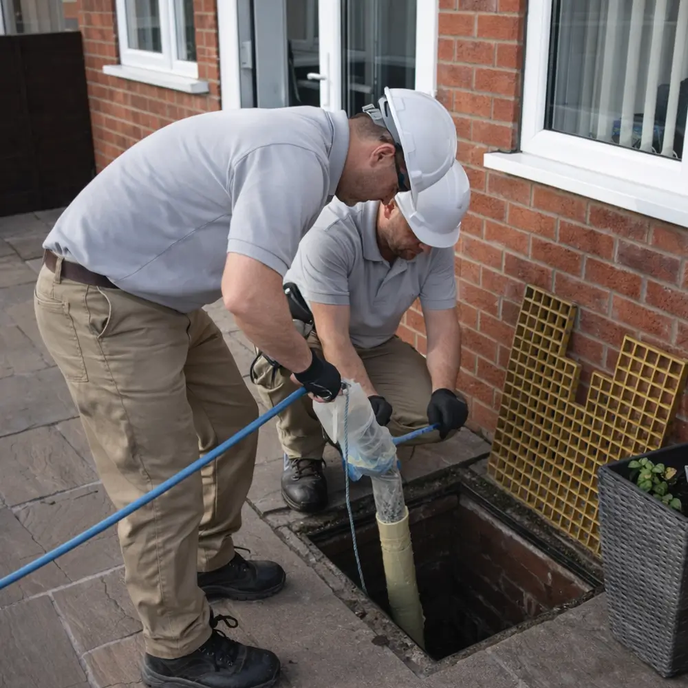 Blocked drain repair service in Banbury
